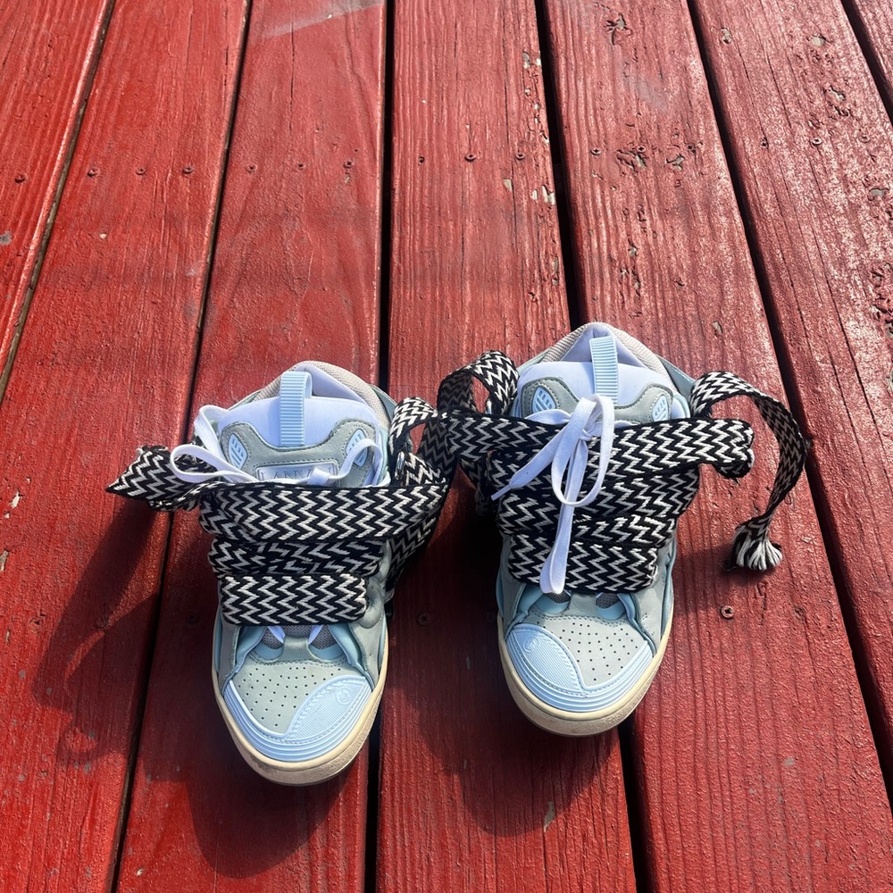 Lanvin Kids Sneakers in Blue and Black